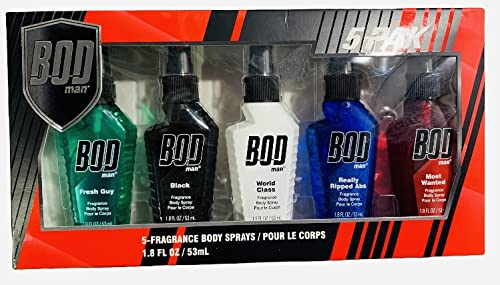 - 1.8 Fl. Oz Per Bottle - Fresh Guy, Black, World Class, Really Ripped Abs & Most Wanted - Perfect Gift Set In A Box