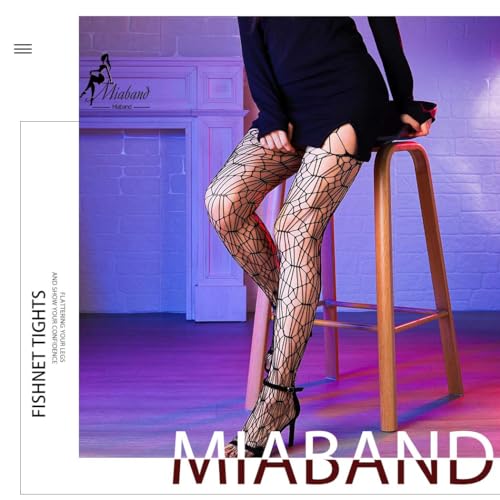 Image of Lace Fishnet Tights Bow Transparent Mesh Pantyhose for Women White 2 Pairs