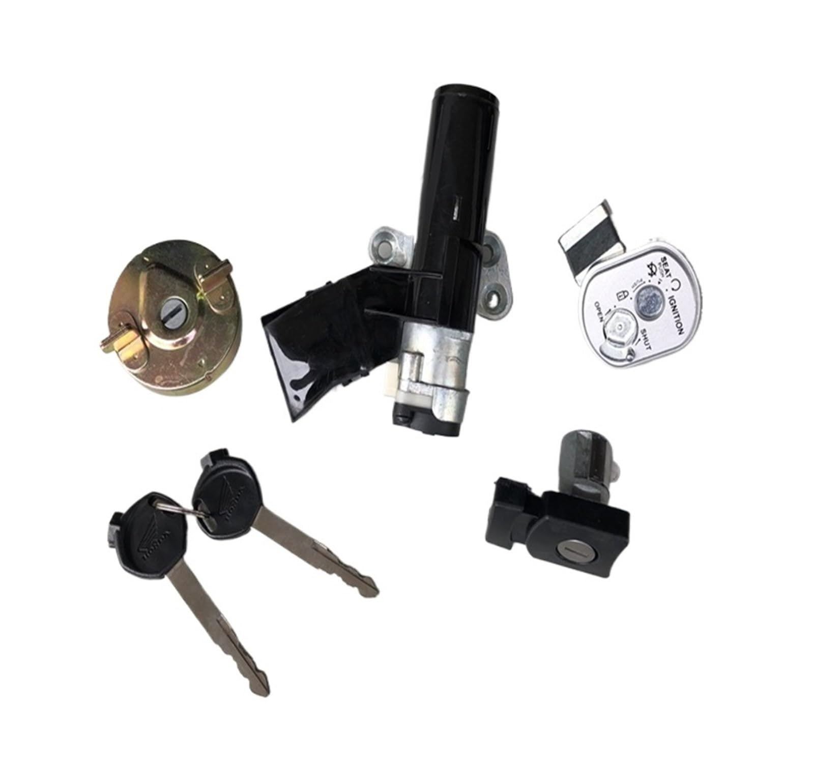 Cerradude encendido con llaveJuego Apto para Honda NHX110 SCR110 LEAD 110 GFM 110cc motocicleta bloqueo completo interruptor de llave de encendido conjunto bloqueo de asiento