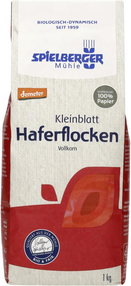 Haferflocken Kleinblatt, demeter 12 x 1 kg