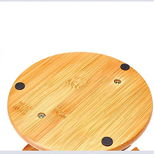 Soporte para botellas de vino de madera y metal miniatura 6