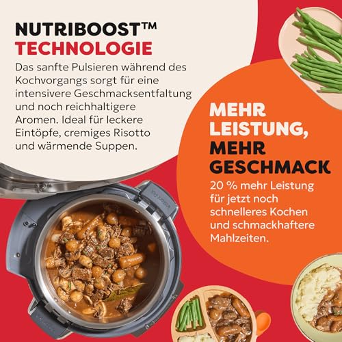 Instant Pot Pro 10-in-1-Multikocher 5,7 l – Schwarz, Sc...