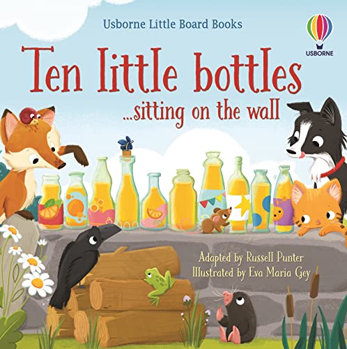 TEN LITTLE BOTTLES SITTING ON THE WALL