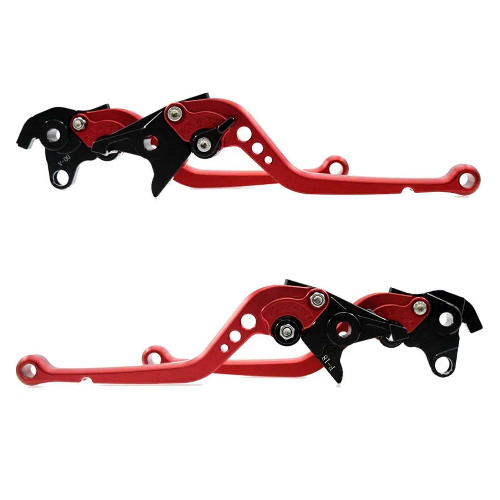 Ywqjiopm Long Red Motorcycle Brake Clutch Lever Short&Long For Hayabusa Gsx1300r 1999-2007 Gsx1400 2001 2002-2007 Motorcycle Adjustable Brake Clutch Levers