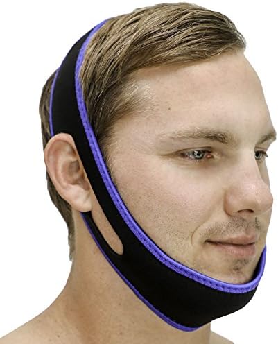 SleepEZzzz  - Customizable Anti Snoring Chin Strap - Snoring Aid That Works - Best Solution for Mouth Snorers - Adjustable, Comfortable and Easy to Use