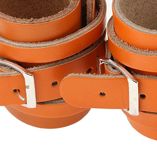 Fenical 2Pcs Wrist Wrap Support Braces For Weight Lifting Adjustable Leather Bracelet Wristband #TOP6