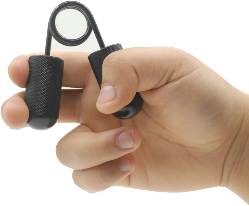 xFitness Hand Gripper Mini The Best Hand Grip Exerciser Focus on Your Fingers | Matte Black Finishing | 3 Different Strength Levels with Redefined Ergonomic Knurling (22 lbs)