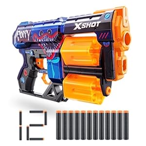 X-Shot Skins Dread Schaumstoffdart-Blaster 12 Darts