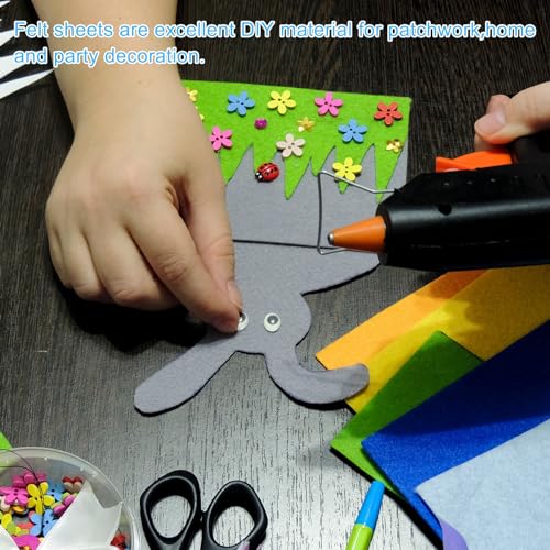 Fieltro adhesivo redondo PATIKIL gris para proteger bases de lámparas y manualidades 8