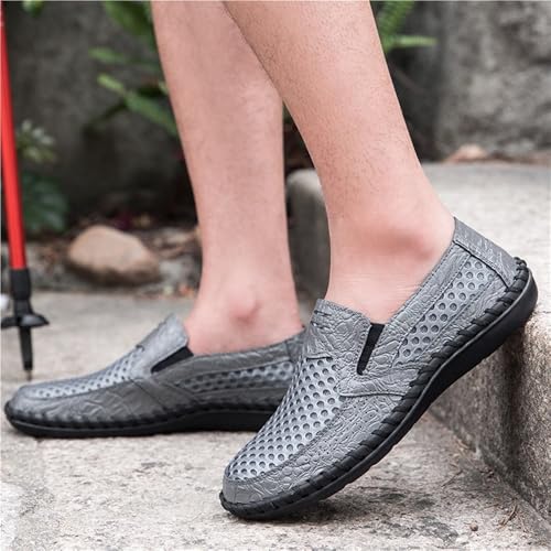 Men's Loafers Round Toe Breathable Loafer Shoes Lightweight Resistant Comfortable Fashion Slip On3