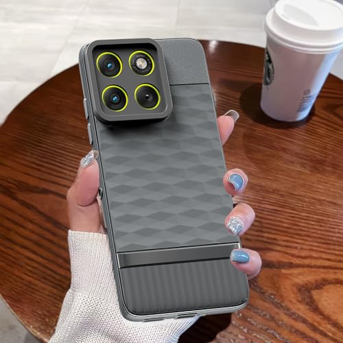 Image of Pikkme Back Cover for Motorola Moto Edge 70 5G Camera Protection 3D Hexa Cube Design Silicone Protective Bumper Case (Grey)