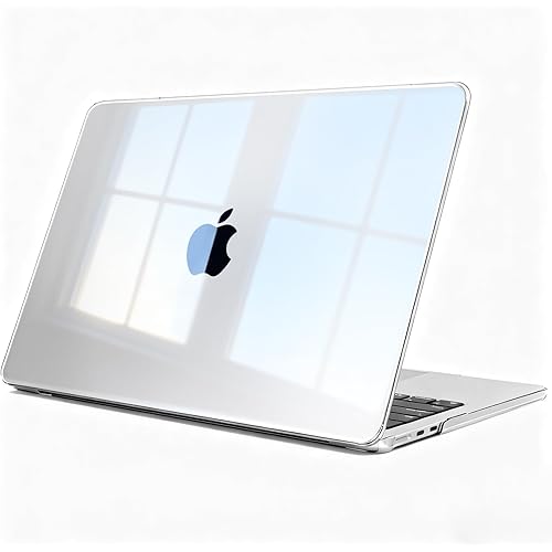 B BELK Compatible with MacBook Air 13 inch Case A3240 A3113 A2681, New MacBook Air 13.6 inch Case 2025 2024 2023 2022 with Touch ID Liquid Retina Display Laptop Plastic Hard Shell Cover, Crystal Clear