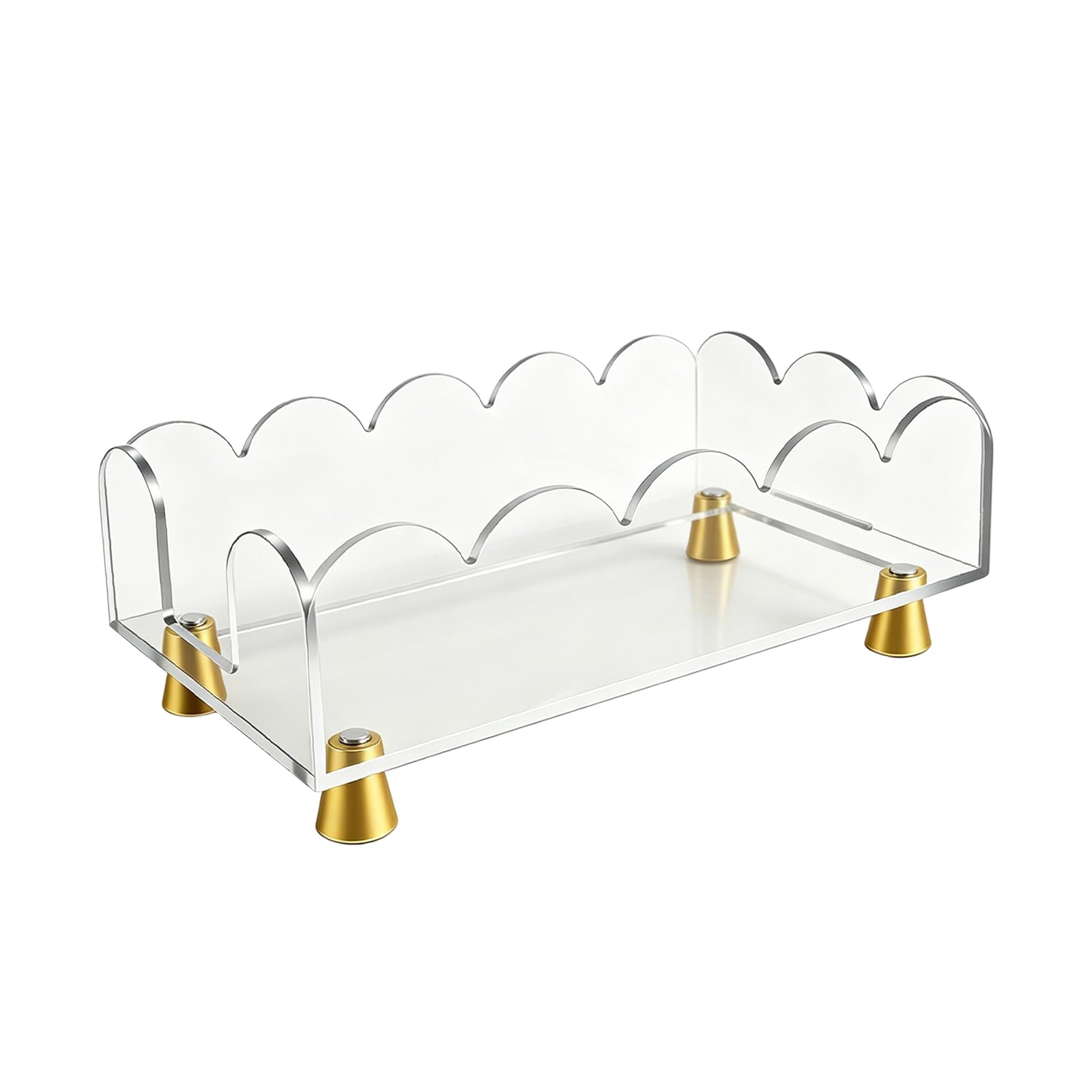 Contemporary Waved Pattern Tissue Box Elegant Bathroom Organiser Holder for Dining Room and Study Decors Napkin Dispenser