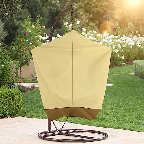 Skyfiree Hammock Chair Cover Hanging Egg Chair Swing Cover Waterproof Outdoor Hanging Hammock Chair Cover 420D Oxford Fabric Egg Swing Cover With Zipper 19X62 Inch #TOP5