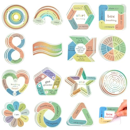 Autocollants sensoriels contre l'anxiété : 45 stickers bohèmes étanches de classe