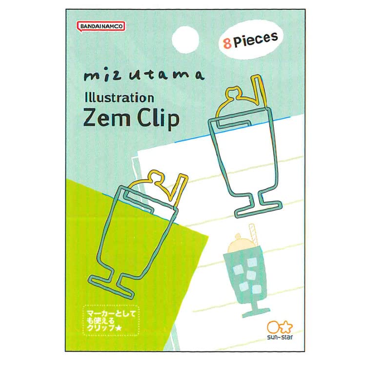 Amazon | サンスター文具 mizutama クリップ イラストゼムクリップ 