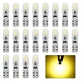 Ampoule T5, 20 pièces Ampoule T5 Led, Led pour Tableau De Bord, Amp oule pour Tableau De Bord, Amp oule L ed pour Voiture, Am poules T 5 compatibles avec les douilles de type 2721, 286, 37 et PC74.