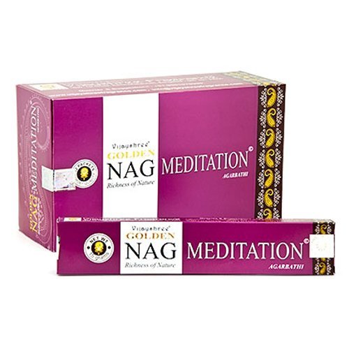 180 gms Box of GOLDEN NAG MEDITATION Agarbathi Incense Sticks - in stock and shipped by Busy Bits by Golden Nag