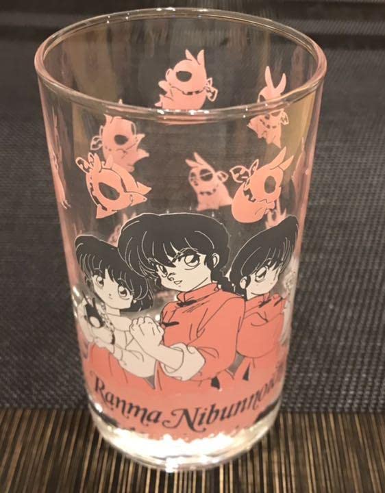 Amazon.co.jp: らんま1 2 ガラスコップ 早乙女乱馬 天道あかね 良牙 P