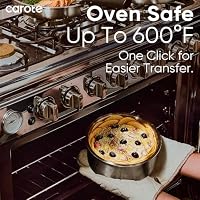 CAROTE 15pcs Tri-Ply Stainless Steel Cookware Set with Detachable Handle — image 8