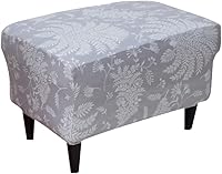 Vista 11 de Eco-Ancheng Funda elástica para silla, funda otomana rectangular de almacenamiento, funda otomana para reposapiés, fundas otomanas para taburete