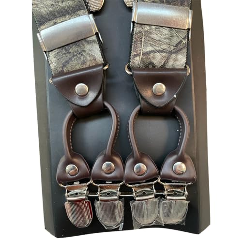 Yxrijdj Heavy Duty Work Suspenders For Men 1.4 Inches Wide Full Elastic Suspenders With Button End thumb #1