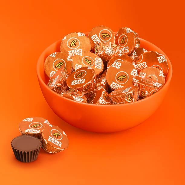 Zero Sugar Milk Chocolate Peanut Butter Miniature Cups - Individually Wrapped – Bulk Pack – 2 Pound