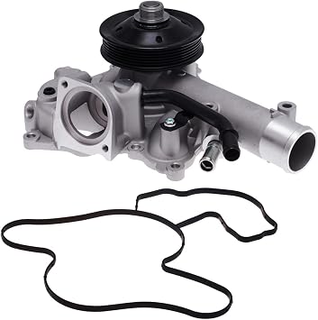 AUQDD AW6341 Professional Water Pump Kit w/Gasket For 5.7L Gas VINT Fit For 2009 Chrysler Aspen /09-18 Dodge Ram 1500,Ram 2500 Ram 3500 Replace # 53022192AF 53022192AJ 43559
