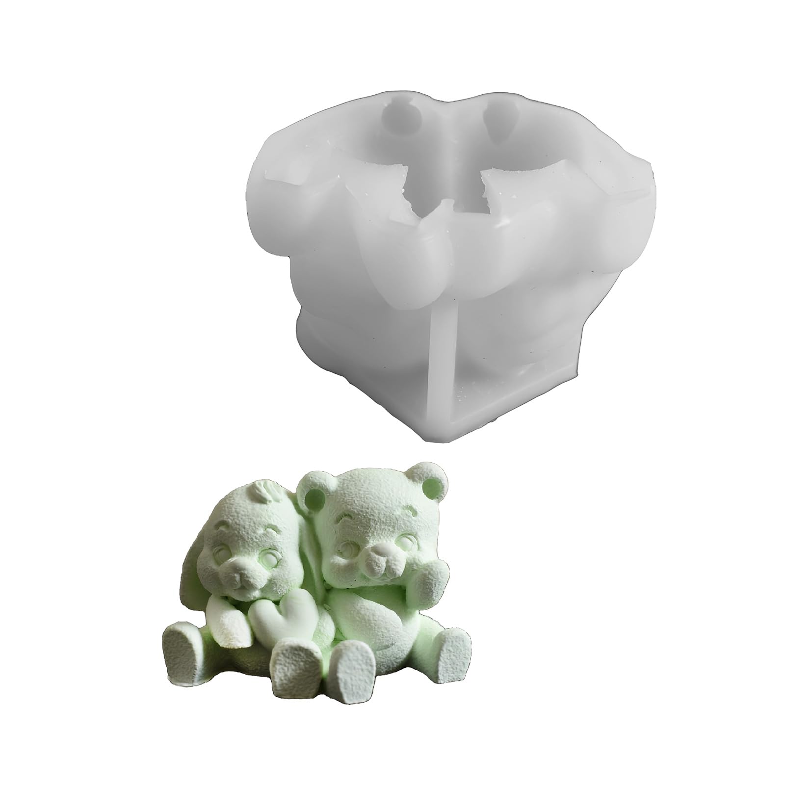 CAZSTYK Food Grade Silicone Animal Candled Mold for Bear Rabbits Shapes Crafting Safely Silicone