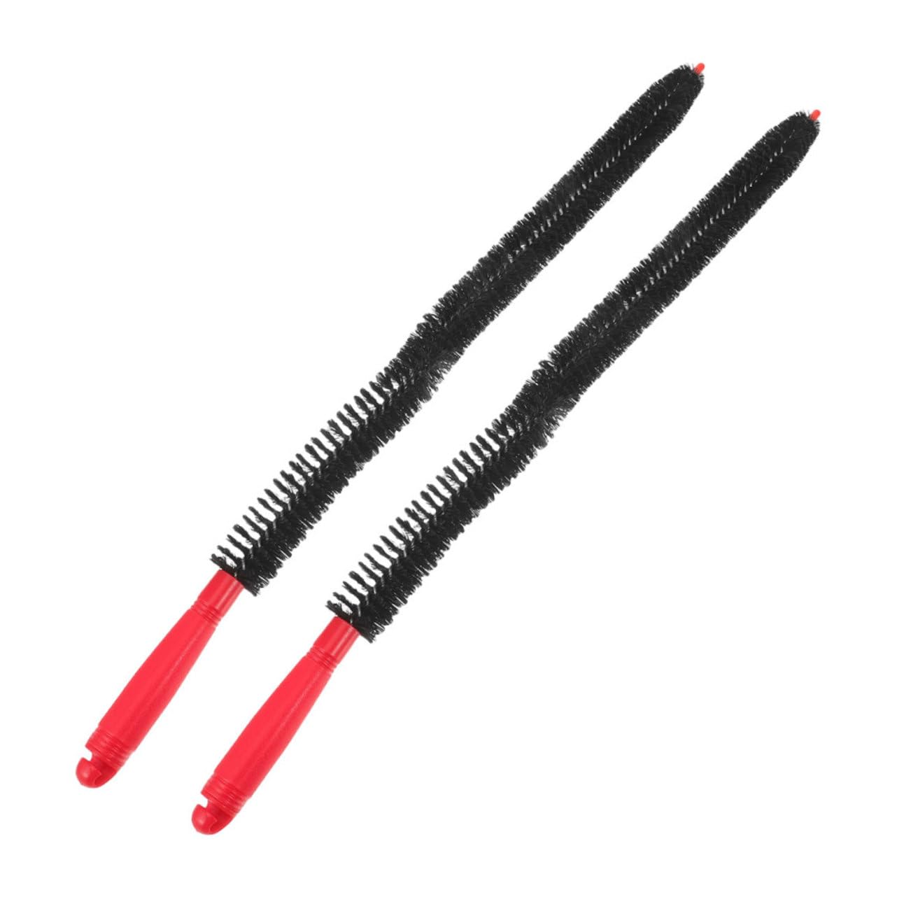 Cabilock 4 Set Spazzola Per La Pulizia Spazzole Spolverini Per La Pulizia Estensibili Pennello Pulizia Spazzola Flessibile Con Manico Più Lungo Pennello Pulitore Flessibile Nylon 2 Pezzi*4