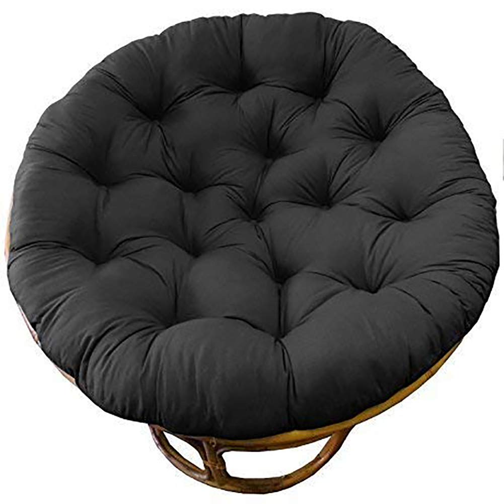 Cojín de silla colgante extra grueso lavable con acolchado mullido