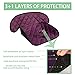 MOOB Waterproof Car Seat Protector - 2 Pack Premium Carseat Liner for Babies & Toddlers, Machine Washable & Quick-Dry, Anti-Slip Backing, Potty Training Pad for Infant Car Seat & Stroller (Purple)