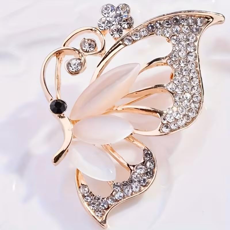 Elegant Butterfly Brooch, Fashionable Clothing Accessory, Ideal Commemoration Gift, Butterfly Brooch Pin