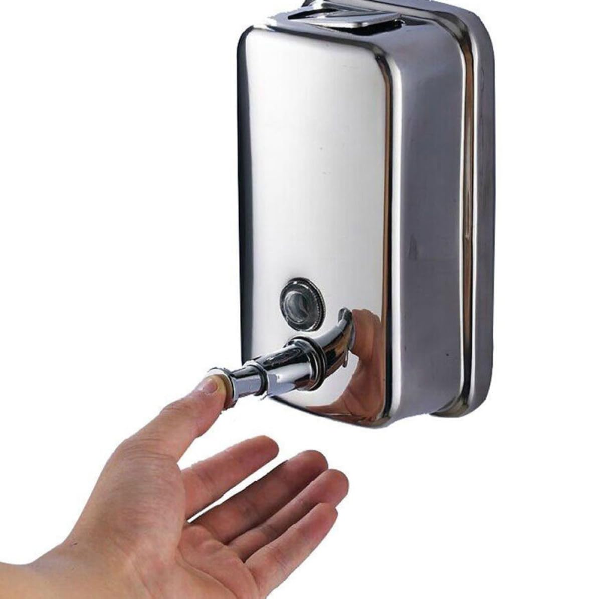 Dispensador de Jabón Líquido Capacidad 1000ml Recargable de Acero Inoxidable Diseño Montado en Pared para Champú y Loción Adecuado para Hotel y Baño Público