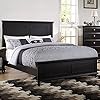 Black Plywood Queen Bed Frame Modern Country Style Bedroom Furniture
