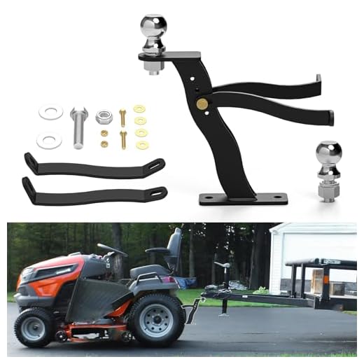 Sulythw Lawn-Pro Hi-Hitch - Lawn Mower Towing Hitch Kit for Cub Cadet John Deere Husqvarna Wheel Horse Craftsman and (Gen 2) -with 2” Ball and 1-7/8” Ball