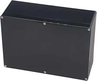 Otdorpatio Project Box IP65 Waterproof Junction Box ABS Plastic Black Electrical Boxes DIY Electronic Project Case Power Enclosure 10.35x7.17x3.74 inch(263x182x95 mm)