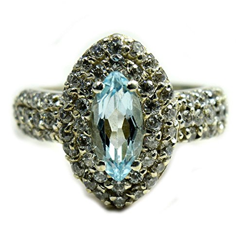 Topaze bleue naturelle et argent 925 pour sublimer vos tenues quotidiennes