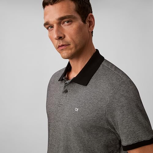 Image of Calvin Klein Men's Jacquard Refined Polo