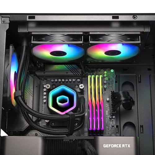 Image of Cooler Master ML360 Core 2 ARGB CPU Liquid Cooler - Black | Support LGA1851, LGA1700, AM5, AM4 Socket | New Dual Chamber Pump | 360mm AIO | Performance Fans | Copper Base | New Mirror Design