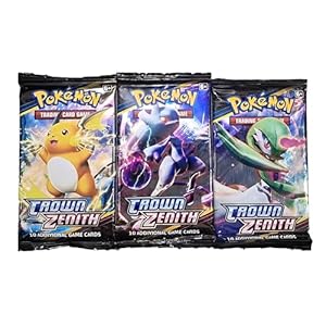 Pokeam0n Cards Booster Pack Anime Collectable Card Trading Game with Action Booster Packs Cards Assorted V, Vmax, Gx, Ex Cards, Pack of 3, Each Pack 8 Cards, Total 24 Cards