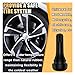 8PCS TR413 Tubeless Tire Valve Stems, Black Rubber Snap-in Short Valve Stems, Automotive Universal Valves for Tubeless 0.453 Inch 11.5mm Rim Holes on Standard Vehicle Tires (TR413)