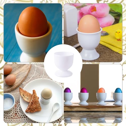 Egg Cups, 8-Piece Plastic Egg Cup Set, Funny and Novelty Egg Cups for Kids and Adults, Ideal for Breakfast and Brunch Parties, 4.6 x 4.7 cm - Image 7