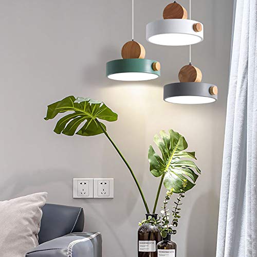 Lustre macaron scandinave premium à 3 disques pour table moderne