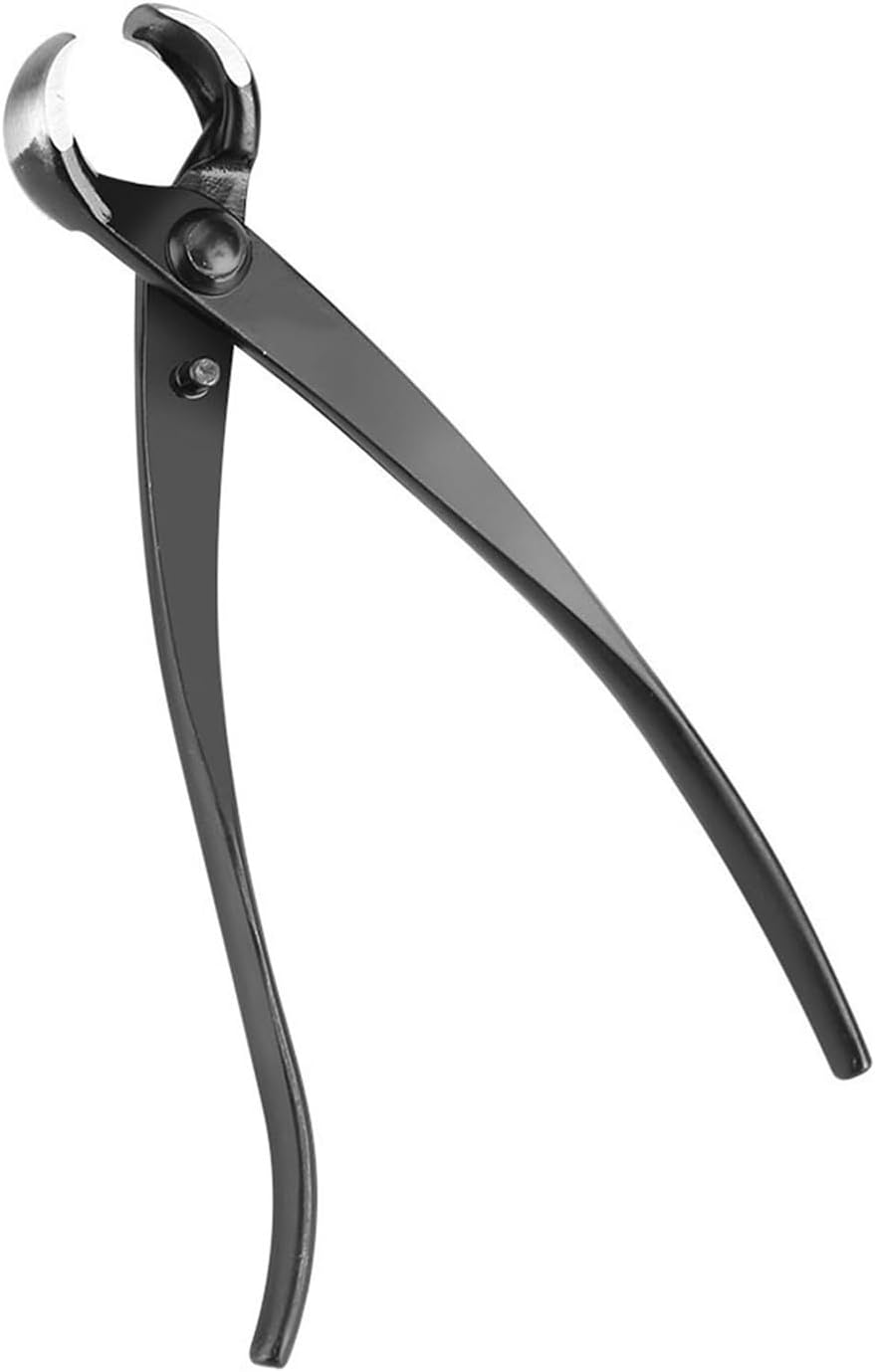 204mm/8 Inch Professional Bonsai Branch Cutter, Zinc Alloy Round Edge Pruning Tool with Comfort Knob Handle for Bonsai, Gardening
