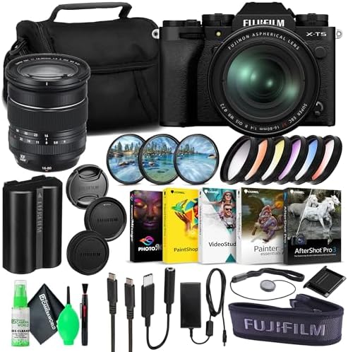 Fujifilm X-T5 Mirrorless Digital Camera with 16-80mm Lens (Black,...