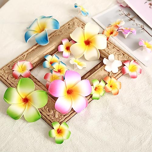 10 Pcs Hawaii Plumeria Flower Clips 5cm miniatura 3