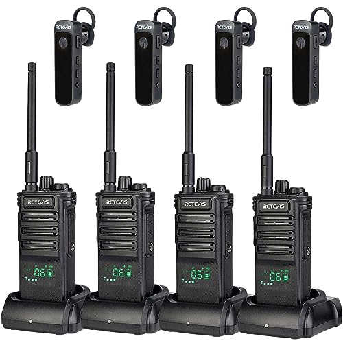 Talkie walkie longue portée rechargeable 2600mAh avec oreillette sans fil | Retevis RB689