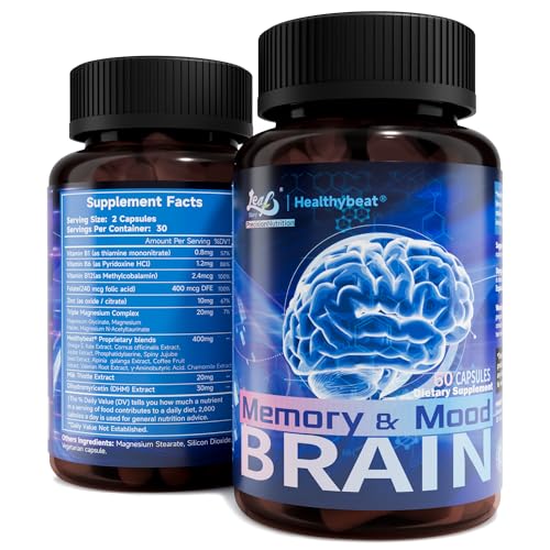 Image of Nootropic Brain Supplements for Memory and Focus, 60 Capsules