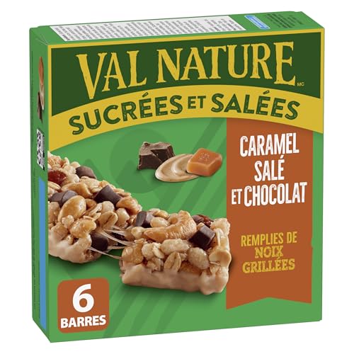 NATURE VALLEY Salted Caramel Chocolate Flavour Sweet and Salty Granola Bars, No Artificial Colours, No Artificial Flavours, Made with Whole Grains, Pack of 6 Granola Bars, Loaded with Roasted Nuts - Image 3